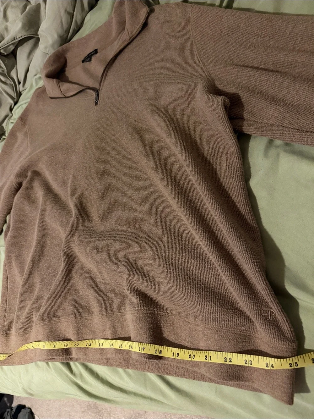 Banana Republic Men's Half-Zip Sweater in Taupe